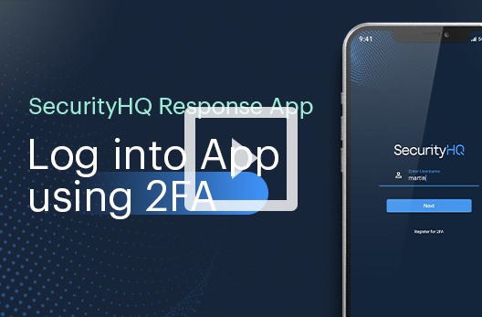 How to log into SecurityHQ Response App