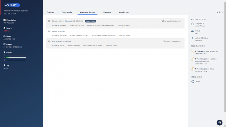 What, When, Where, Who, How and Why Behind Security Incidents