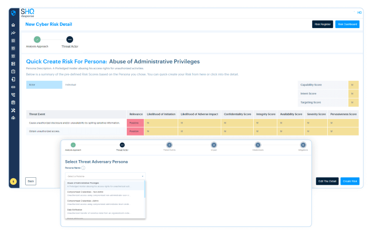 Create, Manage, Track, and Mitigate Risks