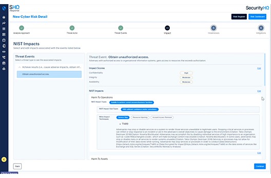 How to Create a New Risk from a Predefined Threat Profile