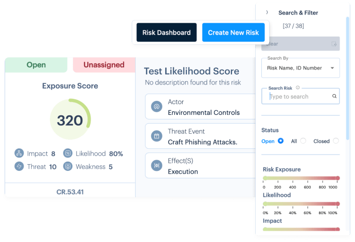 Measure Security Risk Against Exposure Score